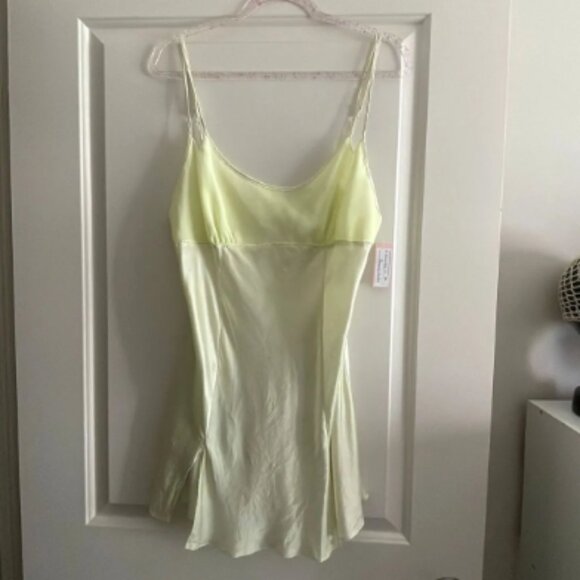 90s-00s Silk Limoncello Lasenza Chemise - Picture 1 of 2